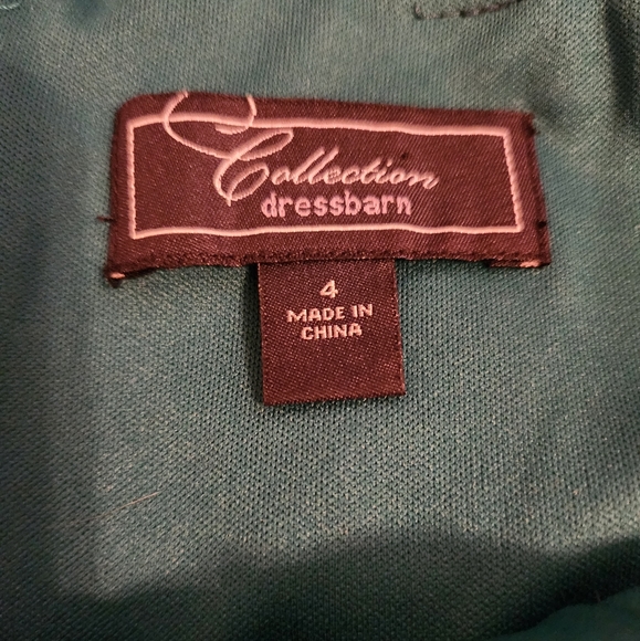 Collection Dress Barn Emerald Green Tiered Dress Size 4 - Picture 3 of 4